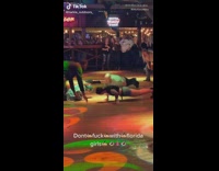 Lady does push ups on dance floor