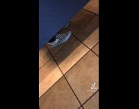 Collab BitchIG2 - Checkered vans shoes bathroom spin around 