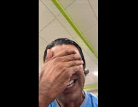 Man look like cashier at Petrol station