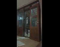 Black dog stand pull lock open door