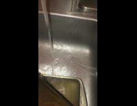 Faucet water sound like machine gun dishes