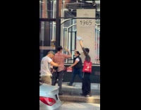 Guy pours water for waterproof watch photoshoot