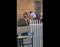 Guy lifts shirt up stomach abs rock