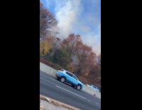 Collab winy - Smoke from the brush fire at highway