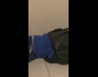 Young boy try to fit inside bag part 2