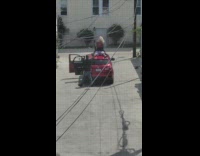 Woman twerk over man lay on car roof