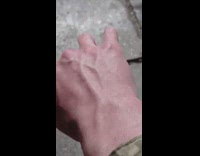 Man moves right hand to move his veins inside