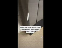 Showcase of One-Part Couch Shipment from SHEIN 