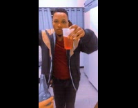 Guy puts beer cup on head fail 