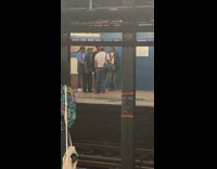 Collab Subway Creatures - Male acapella group practices singing at subways station