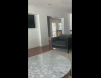 Girl runs into wall scooter inside house