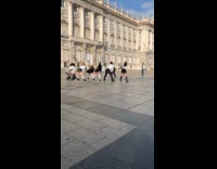 Group dance cover video shoot at park