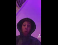 Guy finds stuffed animal on floor 