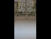 Collab IITW - Woman white boots tripod logo christmas lights