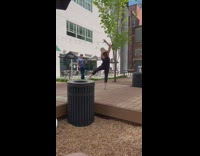 Collab IITW - Dancer Performs with Lampshade on Head 