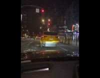 Taxi cab bounce while waiting for stoplight