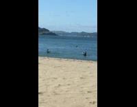 Collab Kook Of The Day - Two guys pass around football in ocean
