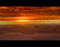 Sunset sky view from the airplane window