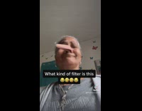 Grandma uses floppy nose filter