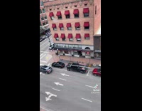 Collab BitchMP - Thin sheet of ice flies away into street 