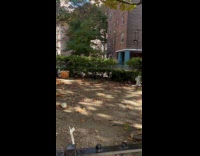 Filmer shows mini park with Halloween decorations