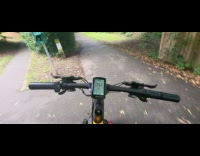 Man Rides Electronic Bike Hands Free on Park