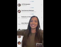 Girl looks at likes section when younger