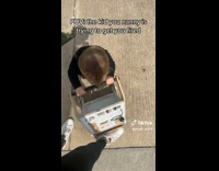 Little boy cries when woman says he cant go in street 