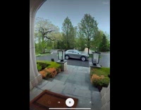 Lightning and thunder caught in doorbell camera