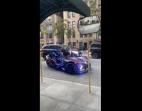 Michael Myers drives customized car around city