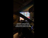Tacobell employee plays crazy rap on drive thru