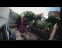 Guy hits himself in face with own drone