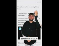School kids in 2020 guy tiktok dances 