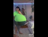 Collab BitchIG2 - Guy in green shirt yoga ball under shirt