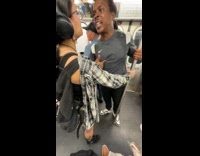 Collab Subway Creatures - Man talks angrily at woman in train