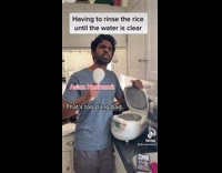 American wife gets tired of rinsing rice 