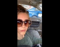 Collab BitchIG2 - Lady almost backs into cop car while filming tiktok 