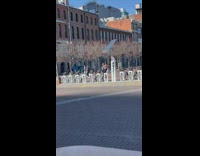 Group of women dance exercise video shoot at the park
