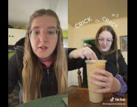 [third party - stitched video] Girl finds twin on for you page