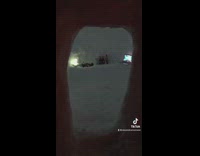 Collab BitchMP - Friends hanging out inside of igloo drinking 