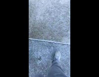 Guy on sidewalk sounds like minecraft walk