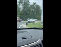 Collab WINY - Driving school car wrecked after accident