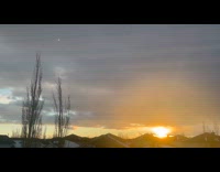 Submitter films overcast with beautiful sunset view