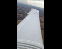 Plane view stays still in the air