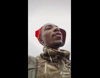 Guy picks cotton as flowers for his mom