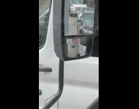 Guy Holds Small Book While Driving 