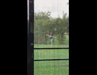 guy talking to camera in distance