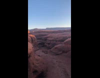 Metal pole monolith found in desert