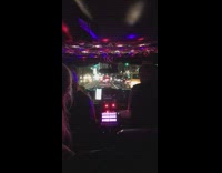 Car has colorful disco lights inside 