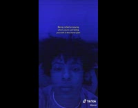 Guy in blue room tiktok text 
